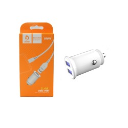 CAR CHARGER ADAPTER DENMEN DZ01V DUAL USB 5V/2.4A WHITE CAR CHARGER ADAPTER DENMEN DZ01V DUAL USB 5V/2.4A WHITE